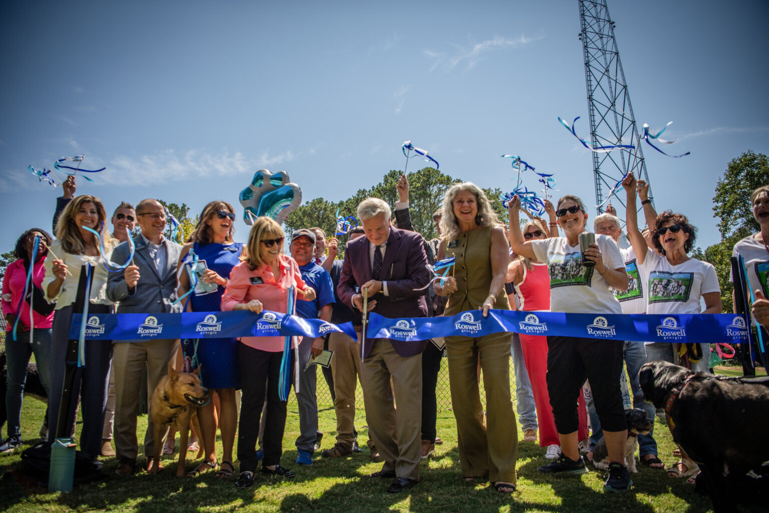 Roswell Celebrates Completion of East Roswell Dog Park Upgrades & Other Improvements Ribbon-Cutting Ceremony at East Roswell Park