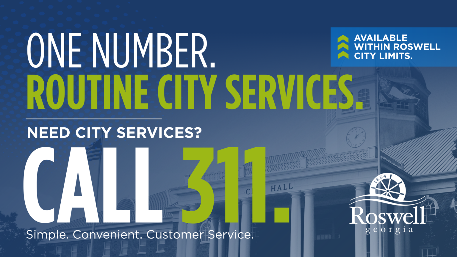 City of Roswell Launches 311 to Simplify Access to Routine City Services