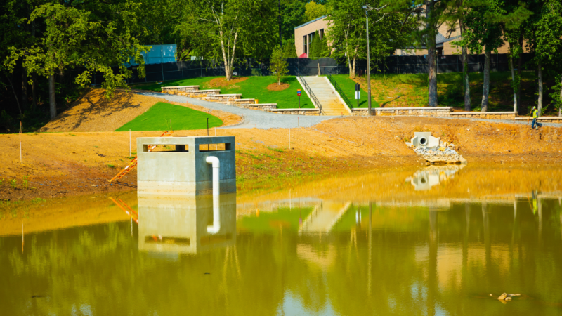 Roswell Area Park Pond Improvements Near Completion